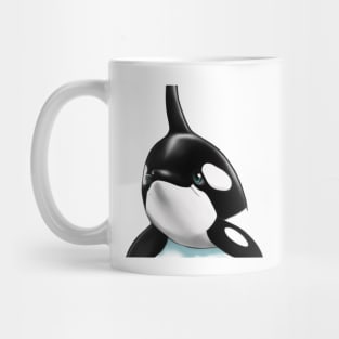 Cute Orca Drawing Mug